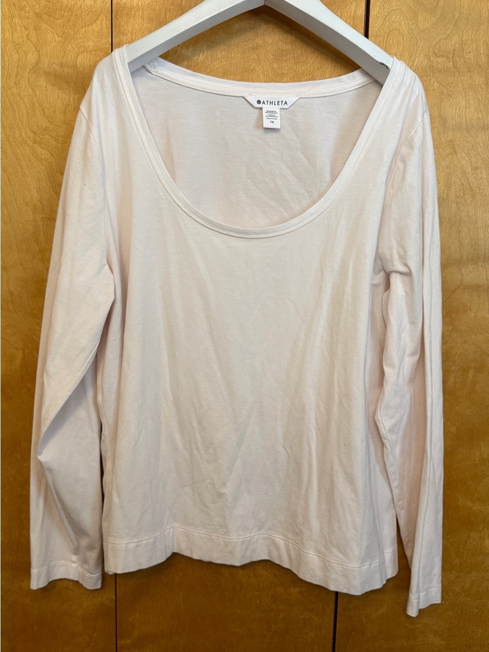ATHLETA Scoop-Neck Long Sleeve Athletic Shirt Size 1X
